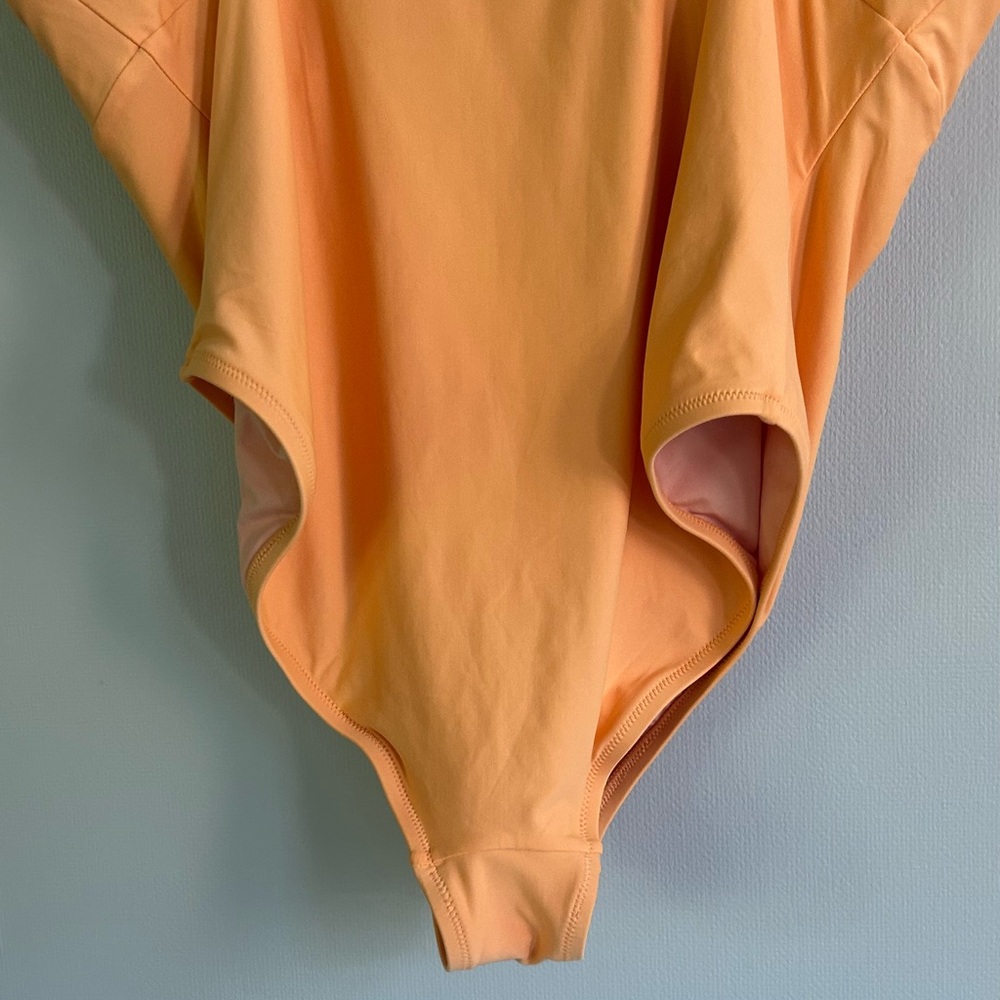 J. CREW Babydoll Plunge V-Neck Padded Retro One Piece Swimsuit Beach Resort | 20 - Picture 13 of 14